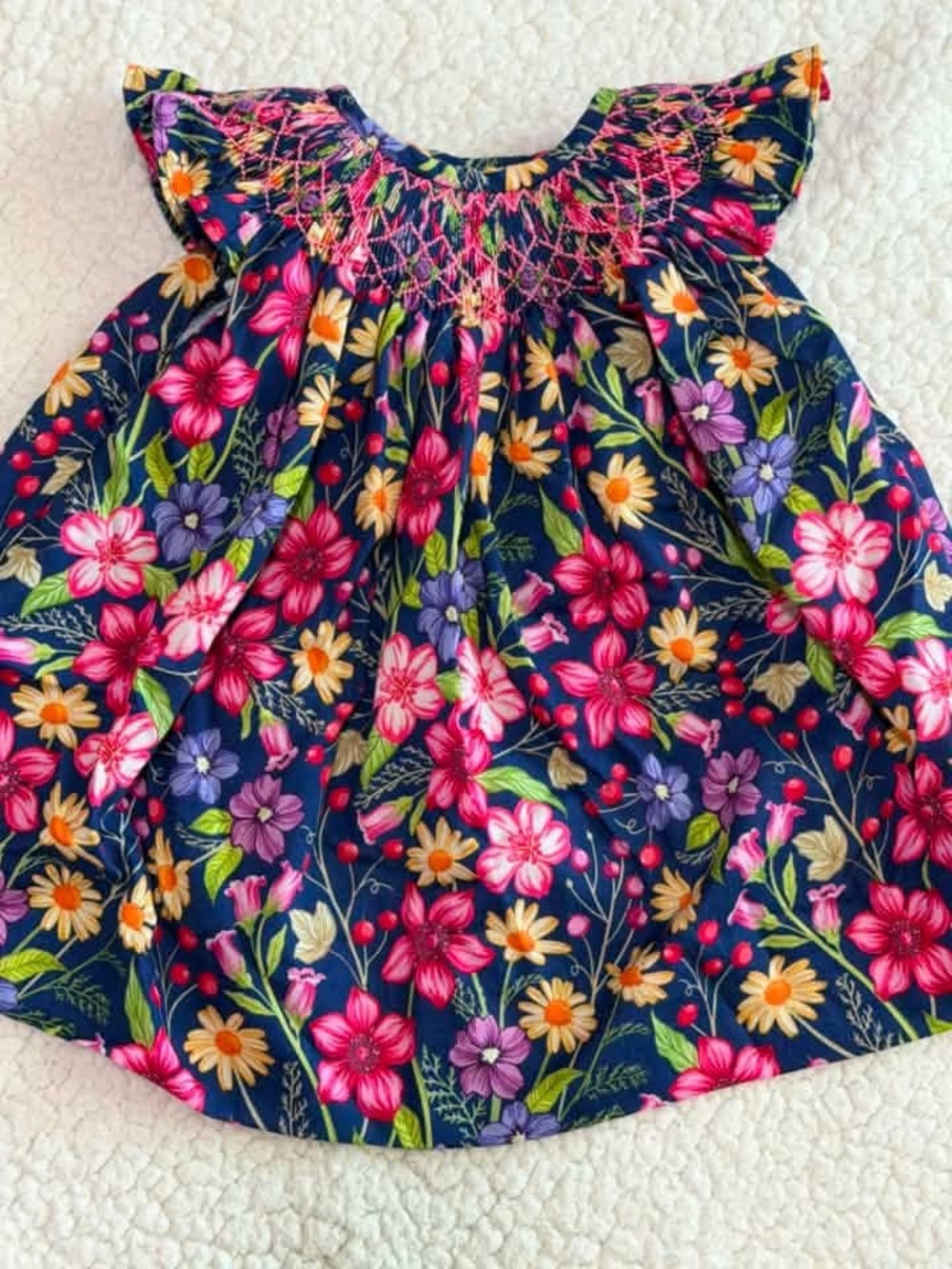 Floral Smocked Dress.